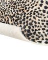 Alfombra de piel sintética estampado de guepardo beige y negro 150 x 200 cm OSSA_913695