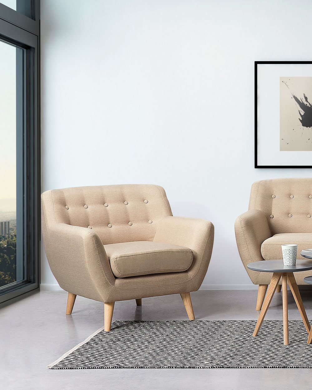 Fotel beżowy MOTALA