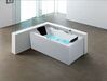 Right Hand Whirlpool Bath with LED 1830 x 900 mm White VARADERO_857935