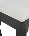 3 Drawer Dressing Table with Oval Mirror and Stool Black ASTRE_823905