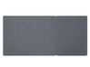 Sonnenbett mit Sonnendach Aluminium weiss Auflagen grau verstellbar PALLANZA_800600