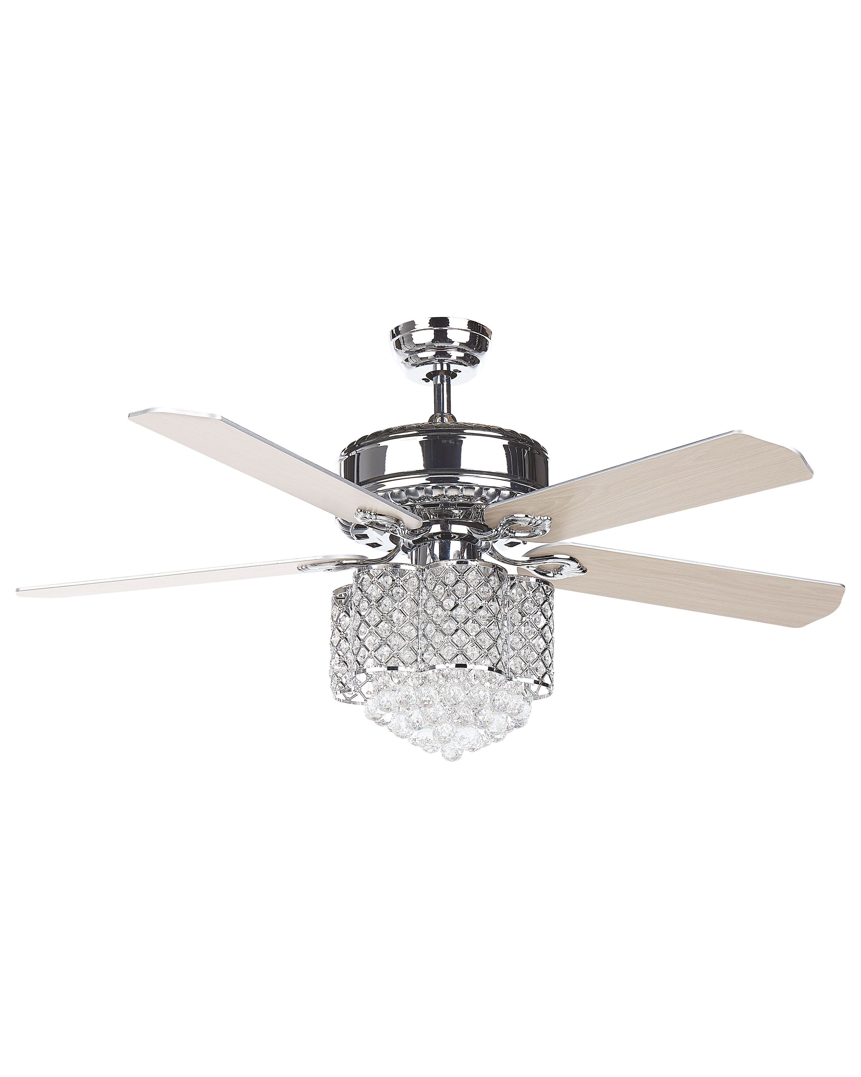 Crystal Ceiling Fan With Light Silver Huai Belianino Crystal Ceiling Fan With Light Silver Huai Belianino