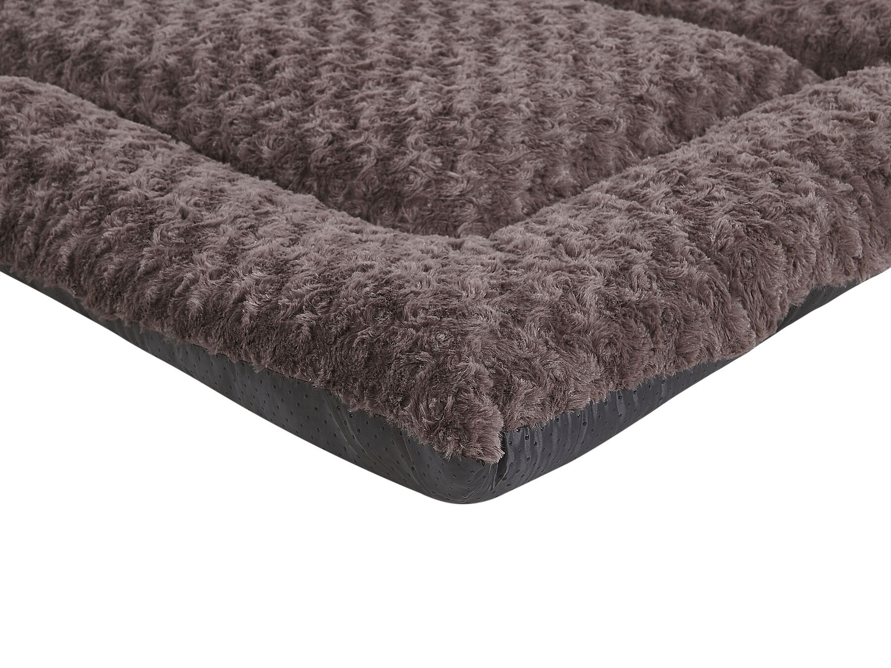 Fabric Dog Bed 90 x 70 cm Brown KARANTU Beliani.co.uk