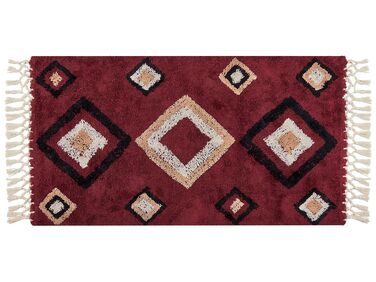 Tappeto cotone rosso 80 x 150 cm SIIRT
