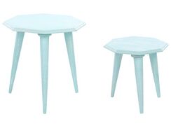 Sivupöytäsetti vaaleansininen 2 kpl KANRI