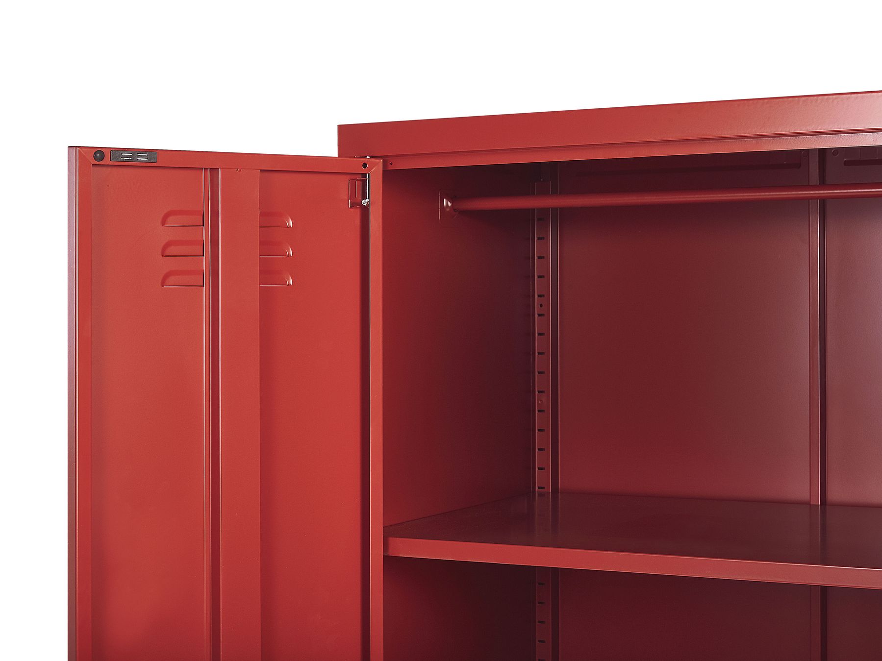 2 Door Metal Storage Red VARNA Beliani.no
