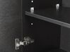 Mueble de baño negro/plateado 40 x 132 cm MATARO_788589