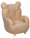Cadeira para crianças forma de urso castanho claro MELBU_886879
