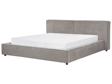 Čalúnená posteľ 180 x 200 cm sivá LINARDS