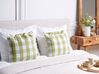 Set of 2 Cushions Checked 45 x 45 cm Green TAMNINE_902302