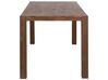 Jedálenský stôl z dubového dreva 150 x 85 cm tmavé drevo NATURA_736563