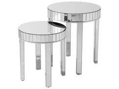 Sivupöytäsetti peililasi hopea 2 kpl RIMARDE Sivupöytäsetti peililasi hopea 2 kpl RIMARDE