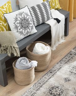 Ковер с коротким ворсом 60 x 180 см бежево-серый ALMUS Ковер с коротким ворсом 60 x 180 см бежево-серый ALMUS