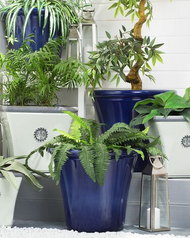 Plant Pot ⌀ 50 cm Navy Blue KOKKINO