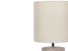 Ceramic Table Lamp Brown IDER_822356