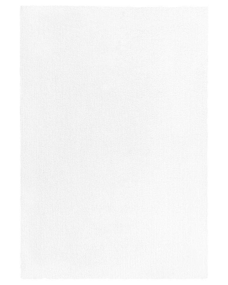 Vloerkleed polyester wit 140 x 200 cm DEMRE_683500
