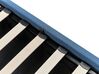 Cama con somier de poliéster azul/negro 160 x 200 cm DREUX_861105