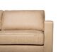 3 Seater Faux Leather Sofa Beige SAVALEN_723711