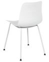 Set of 2 Dining Chairs White LOOMIS_861809