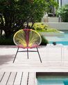 Conjunto de 2 cadeiras de jardim em rattan multicolor amarelo ACAPULCO_814215
