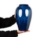 Terracotta Flower Vase 37 cm Blue OCANA_867395