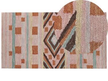 Teppich mehrfarbig geometrisches Muster 80 x 150 cm YOMRA