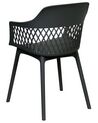 Set of 2 Dining Chairs Black ALMIRA_861890