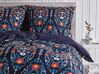 Parure de lit motif coloré bleu foncé 155 x 220 cm MADRONA_803111