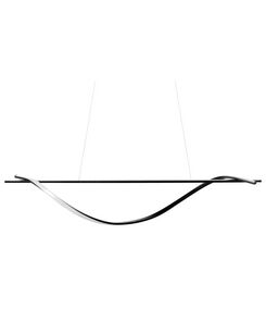 LED-riippuvalaisin metalli musta BODRI