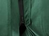 Cama con somier de terciopelo verde esmeralda/negro 140 x 200 cm MELLE_829913