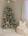 Zasnežený umelý vianočný stromček 180 cm biely TOMICHI_845713