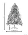 Künstlicher Weihnachtsbaum mit LED Beleuchtung 210 cm grün FIDDLE_832254
