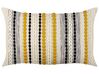 Conjunto de 2 cojines de algodón beige claro/amarillo/negro 40 x 60 cm ARDISIA_840392