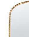 Espejo de pared de metal dorado 71 x 71 cm LIVRY_900151