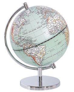 Karttapallo vaaleansininen 20 cm COOK Karttapallo vaaleansininen 20 cm COOK