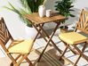 Sæt med 2 udendørs siddepuder geometrisk mønster gul TERNI_844205