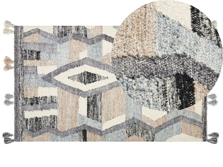 Vlněný kelimový koberec 80 x 150 cm vícebarevný AYGEZARD_859196