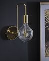 Metal Wall Lamp Gold SAVENA_785124