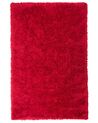 Tappeto shaggy rettangolare rosso 160 x 230 cm CIDE_746907