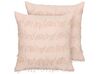 Set di 2 cuscini rosa salmone 45 x 45 cm AGASTACHE_838005