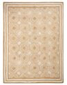 Teppich Jute beige 300 x 400 cm geometrisches Muster Kurzflor MENGEN_885039