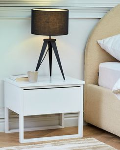 Pöytävalaisin metalli musta STILETTO