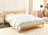 Narzuta na łóżko bawełniana 220 x 200 cm biała HATTON_915442