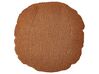 Prydnadskudde 2 st  ⌀ 30 cm teddytyg brun RUTABAGA_906121