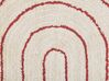 Bavlnený koberec 80 x 150 cm béžová/červená TIRUPATI_816816