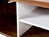 TV Stand Dark Wood with White ROCHESTER_444780