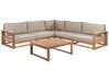  Set divani angolari 5 posti legno d'acacia chiaro TIMOR II_905750