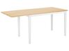 Rozkladací drevený stôl 120/160 x 75 cm svetlé drevo/biela LOUISIANA_697817