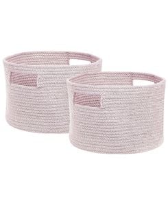 Puuvillakori pastellipinkki ⌀ 30 cm 2 kpl CHINIOT Puuvillakori pastellipinkki ⌀ 30 cm 2 kpl CHINIOT