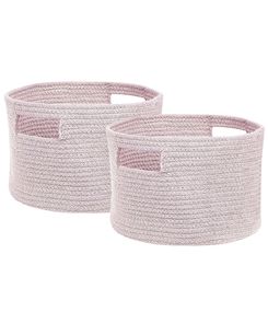 Puuvillakori pastellipinkki ⌀ 30 cm 2 kpl CHINIOT Puuvillakori pastellipinkki ⌀ 30 cm 2 kpl CHINIOT